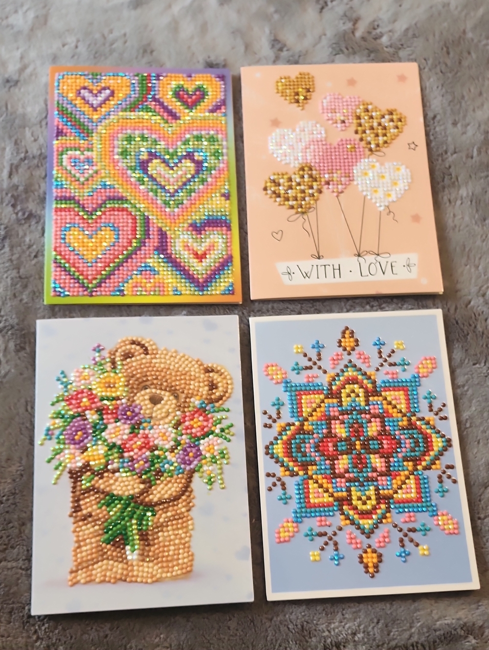 Diamond Art Cards - Completed & Sealed!